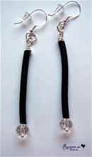 Bild Örhänge - Gummi (glaspärla)