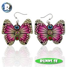 Bild Örhänge mjuk lera - Fjärilar