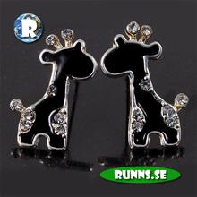 Bild Örhänge silver - giraffer