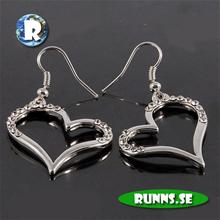 Bild Örhänge silver - hjärtan