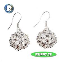 Bild Örhänge silver - kristallbollar