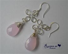 Bild Örhängen - Droppe (rosa)