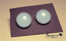 Bild Örhängen fusing - Turkosa runda