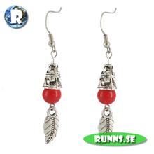 Bild Örhängen tibetsilver- blad