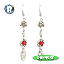 Bild Örhängen tibetsilver- Jordgubbe