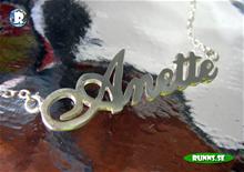Bild Personligt Namnhalsband - Anette (925 silver)