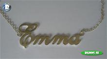 Bild Personligt Namnhalsband - Emma (925 silver)