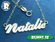 Bild Personligt Namnhalsband - Natalie (925 silver)