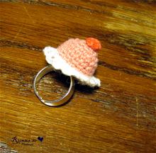 Bild Ring Amigurumi - Prinsesstårta (rosa)