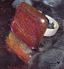 Bild Ring fusing - orange/lila metallic