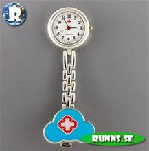 Bild Sjuksköterskeklocka - Moln (blå)