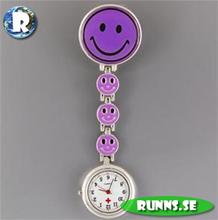 Bild Sjuksköterskeklocka - Smile (lila)