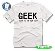 Bild T-Shirt - Big Bang Theory Geek (vit, vit/svart, vit/röd)