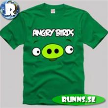 Bild T-Shirt - iPad/iPhone Angry Birds (grön)