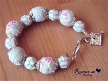 Bild Tygarmband- Blågrön