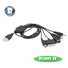 Bild USB laddkabel - Passar Nintendo DS / DSlite / DSi / GBA SP / iPod / PSP