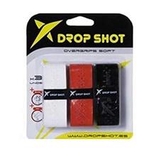 Bild Drop Shot Overgrip White/Red/Black 3-pack