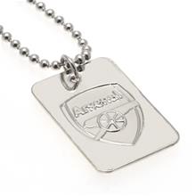 Bild Arsenal Halsband - ID-bricka/Dogtag Crest Silverpläterad