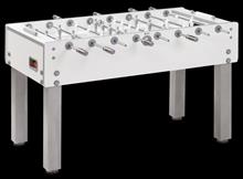 Bild Foosball/Fotbollsspel Garlando G500 Pure White Spelyta Vit Teleskopiska
