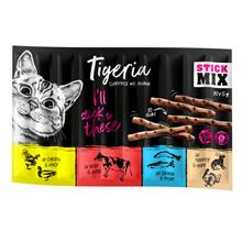 Bild Tigeria Sticks 10 x 5 g - Mix I (kyckling, kalkon, lax, nötkött)