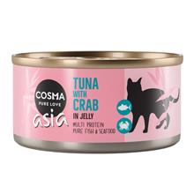 Bild Cosma Asia in Jelly 6 x 170 g - Tonfisk & krabbkött