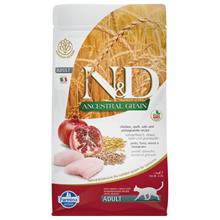 Bild N&D Cat Ancestral Grain Chicken & Pomegranate Adult - Ekonomipack: 2 x 5 kg