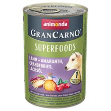 Bild Animonda GranCarno Adult Superfoods 6 x 400 g Lamm & amarant, tranbär, laxolja