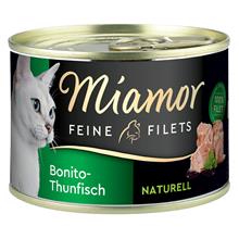 Bild Ekonomipack: Miamor Fine Filets Naturelle 24 x 156 g - Bonito-tonfisk