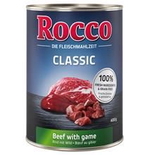 Bild Rocco 1 x 400 g hundfoder - Classic Nötkött med vilt