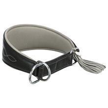 Bild Trixie Active Comfort halsband för vinthundar svart/grått - Stl. S-M: 33-42 cm halsomfång, B 60 mm