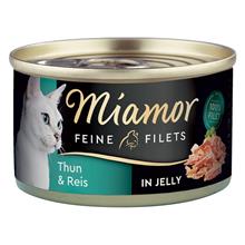 Bild Miamor Fine Filets 6 x 100 g - Ljus tonfisk & ris i gelé