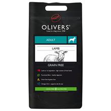 Bild Olivers Medium Breed Grain Free Lamb - Ekonomipack: 2 x 12 kg