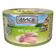 Bild Ekonomipack: MAC's Cat kattfoder 24 x 200 g - Blandpack: Fjäderfä & tranbär + Anka, kalkon & kyckling