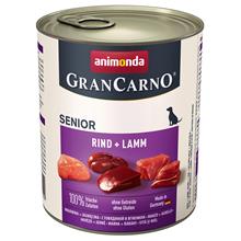 Bild Ekonomipack: Animonda GranCarno Original Senior 12 x 800 g Nötkött & lamm