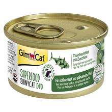 Bild Provpack: GimCat Superfood ShinyCat Duo 6 x 70 g Ekonomipack: 12 x 70 g (4 sorter)
