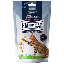 Bild Happy Cat Culinary Crunchy Snack Atlantik Salmon - Ekonomipack: 2 x 70 g