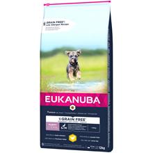 Bild Eukanuba Grain Free Puppy Small / Medium Breed Chicken - Ekonomipack: 2 x 12 kg