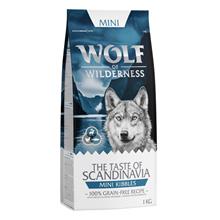 Bild Wolf of Wilderness - The Taste Of - Mini Kibbles - Scandinavia 1 kg (renkött, lax, kyckling)