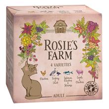 Bild Extra lågt prova-på-pris! Rosie's Farm Adult 4 x 100 g - Blandpack (4 sorter)