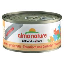 Bild Superblandpack: 24 x 70 g Almo Nature Legend och 6 x 70 g Cosma Nature! - Tonfisk & räkor + Cosma Nature provpack