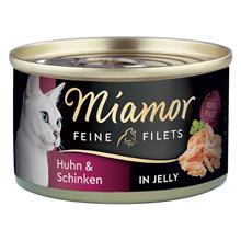Bild Miamor Fine Filets 6 x 100 g - Kyckling & skinka i gelé