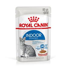 Bild Ekonomipack: Royal Canin våtfoder 48 x 85 g - Indoor Sterilised i sås