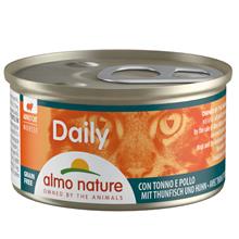 Bild Ekonomipack: Almo Nature Daily Menu 24 x 85 g - Blandpack med kalkon, tonfisk, kyckling + nötkött