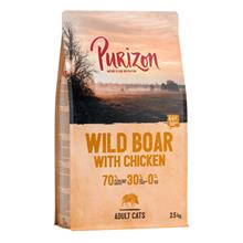 Bild 2,5 kg till extra lågt sparpris! Purizon torrfoder katt - Adult Wild Boar & Chicken