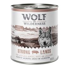 Bild Ekonomipack: Wolf of Wilderness 12 x 800 g NY! Strong Lands - Pork