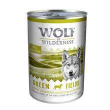 Bild Ekonomipack: Wolf of Wilderness 12 x 400 g - Green Fields - Lamb