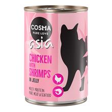 Bild Cosma Asia in Jelly 6 x 400 g - Kyckling & räkor