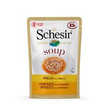 Bild Ekonomipack:  Schesir Cat Soup 24 x 85 g - Kyckling & pumpa