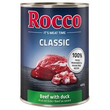 Bild Rocco Classic 6 x 400 g hundfoder - Nötkött & anka