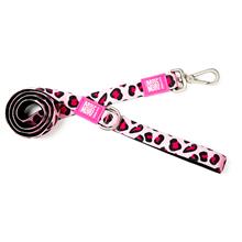 Bild Max & Molly Leopard Pink Short Leash koppel - Stl. XS: 120 cm långt, 10 mm brett